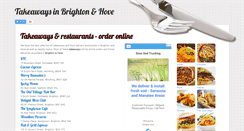 Desktop Screenshot of brighton-takeaways.co.uk
